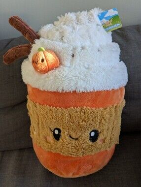 Squishable Comfort Food Pumpkin Spice Latte ☕🎃 | Large Size | With Tag